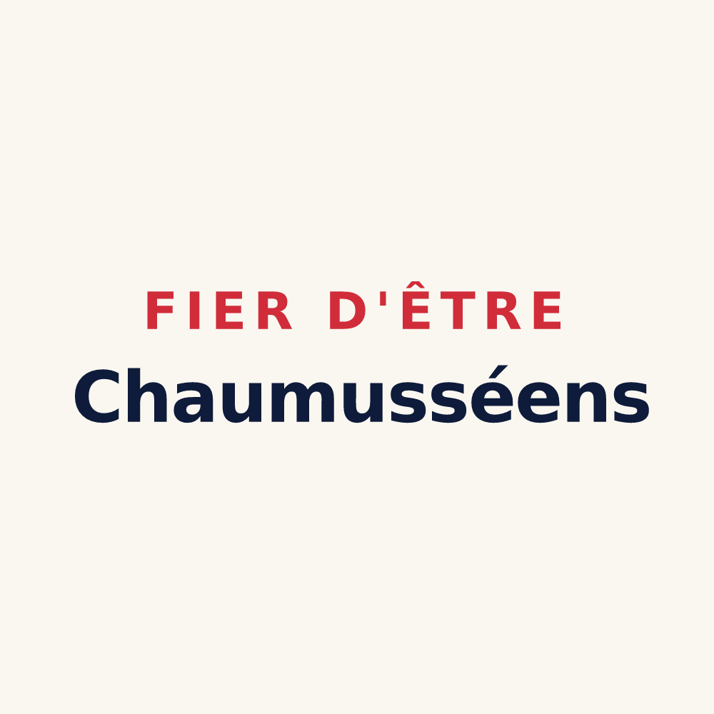 Tasse « Fier d'être Chaumusséens » — design pour Chaumussay