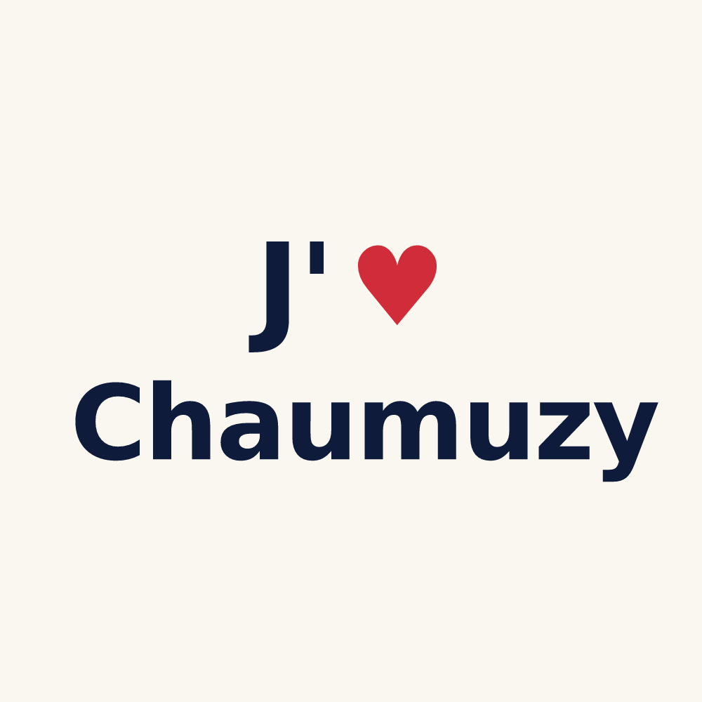 Tasse personnalisée Chaumuzy — design J'aime Chaumuzy