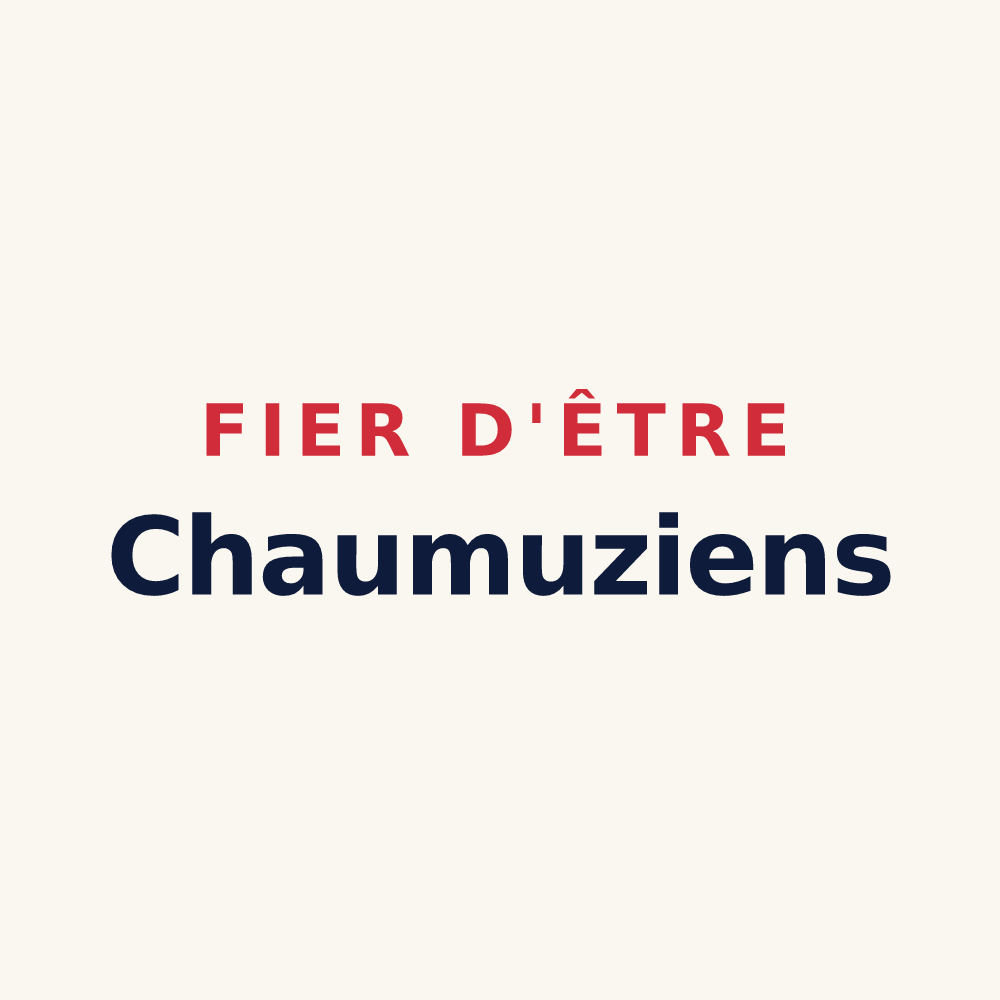 Tasse « Fier d'être Chaumuziens » — design pour Chaumuzy