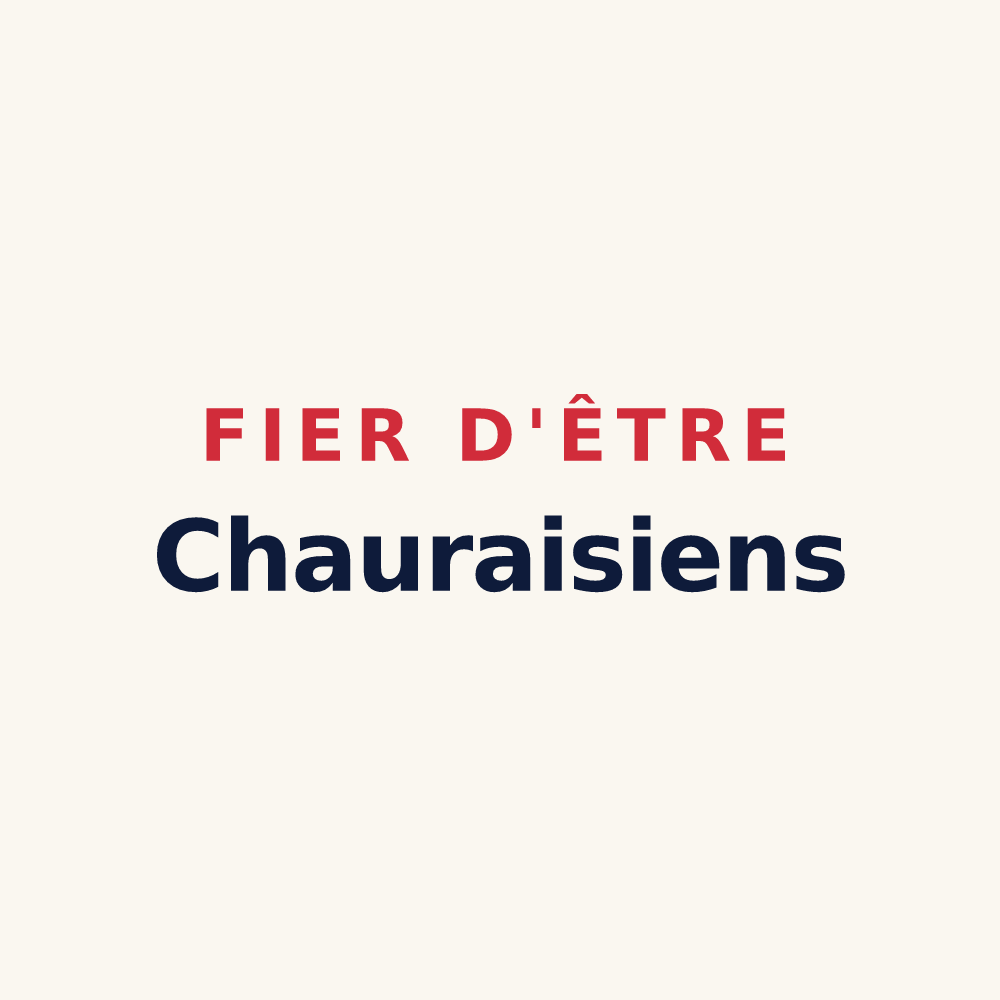 Tasse « Fier d'être Chauraisiens » — design pour Chauray