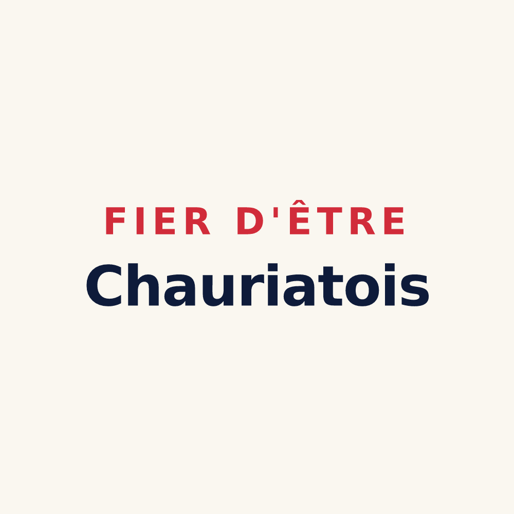 Tasse « Fier d'être Chauriatois » — design pour Chauriat