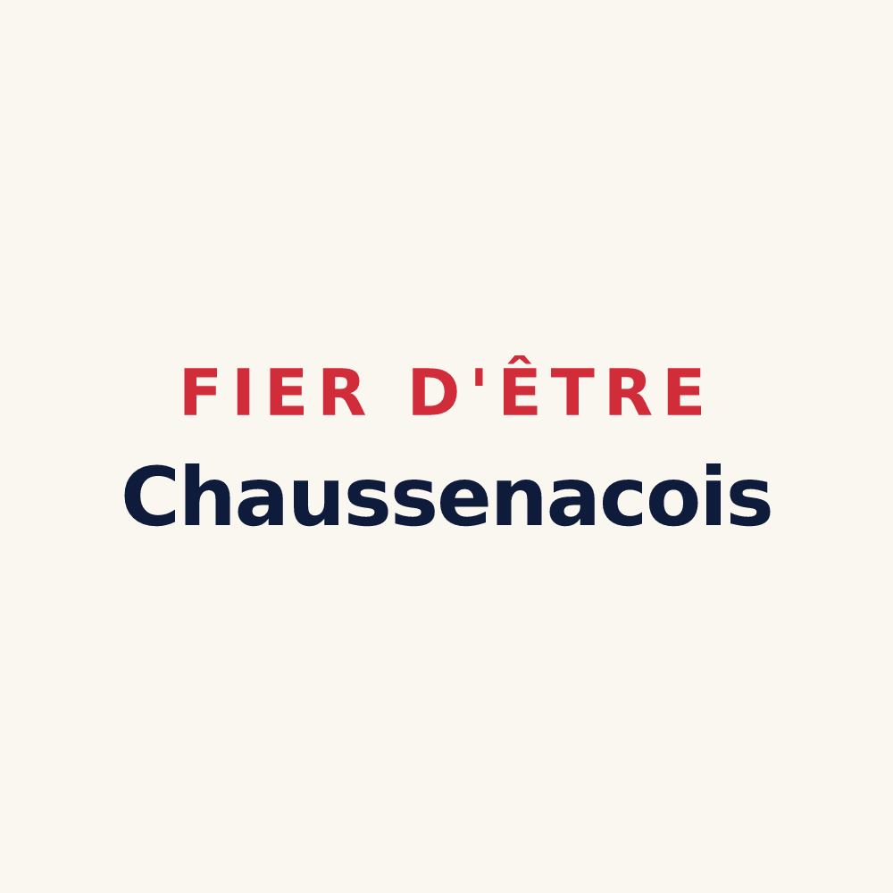 Tasse « Fier d'être Chaussenacois » — design pour Chaussenac