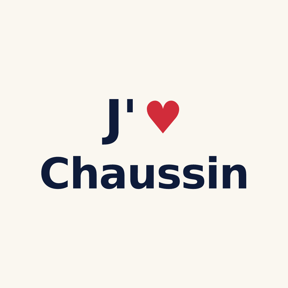 Tasse personnalisée Chaussin — design J'aime Chaussin