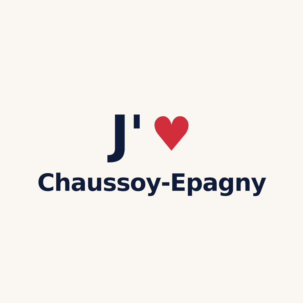 Tasse personnalisée Chaussoy-Epagny — design J'aime Chaussoy-Epagny