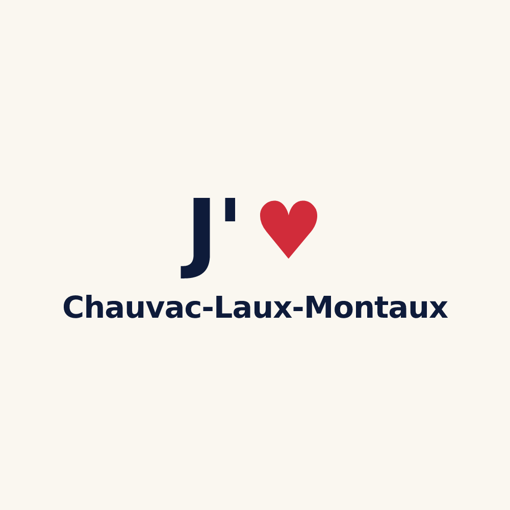 Tasse personnalisée Chauvac-Laux-Montaux — design J'aime Chauvac-Laux-Montaux