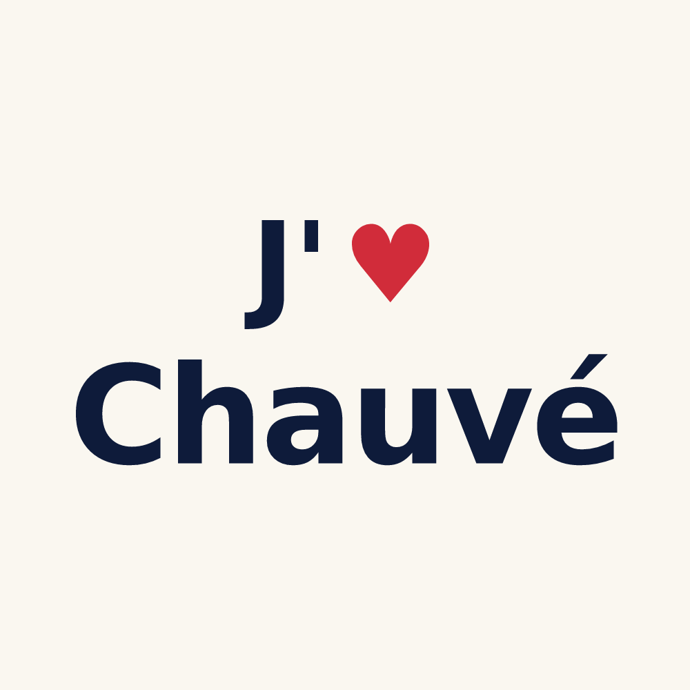 Tasse personnalisée Chauvé — design J'aime Chauvé