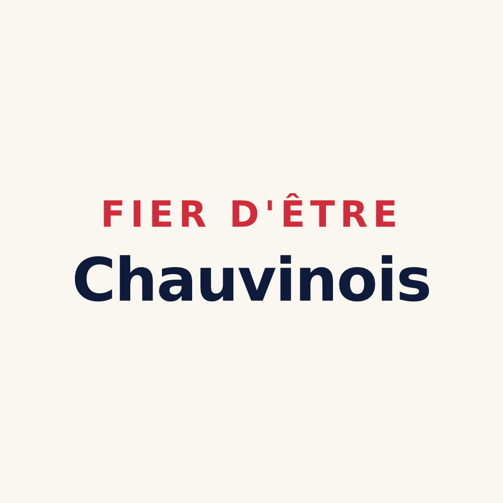 Tasse « Fier d'être Chauvinois » — design pour Chauvigny