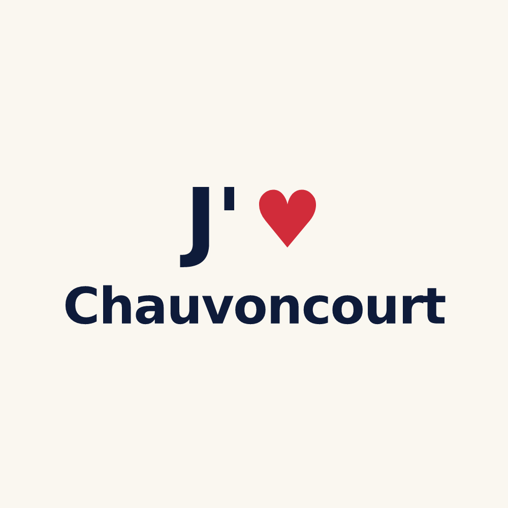 Tasse personnalisée Chauvoncourt — design J'aime Chauvoncourt
