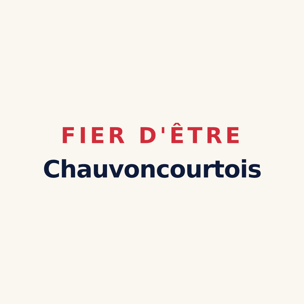 Tasse « Fier d'être Chauvoncourtois » — design pour Chauvoncourt