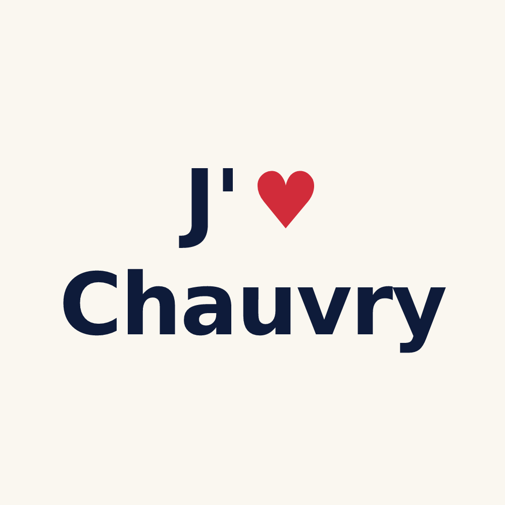 Tasse personnalisée Chauvry — design J'aime Chauvry