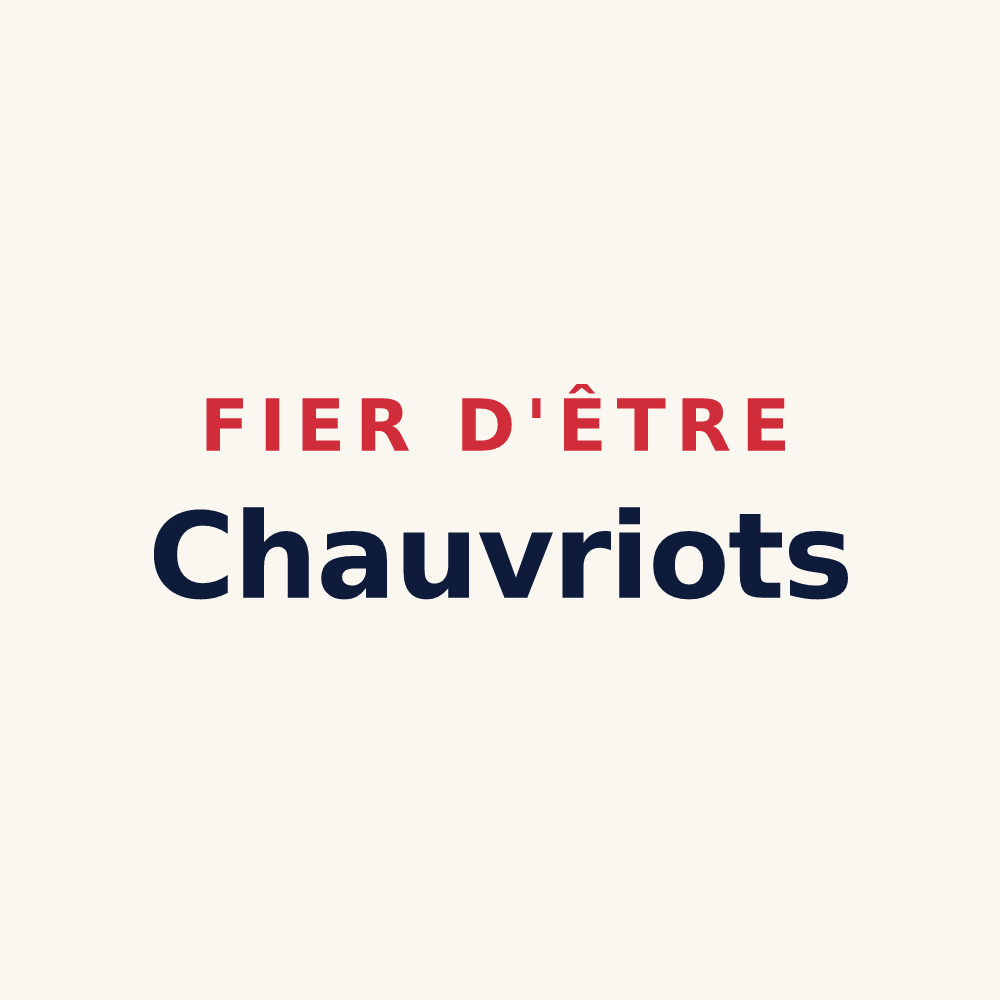 Tasse « Fier d'être Chauvriots » — design pour Chauvry