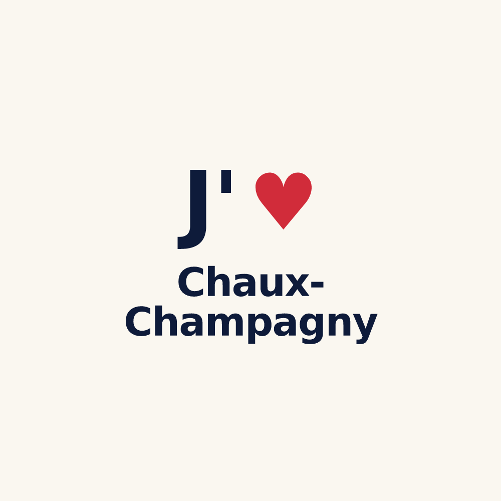 Tasse personnalisée Chaux-Champagny — design J'aime Chaux-Champagny