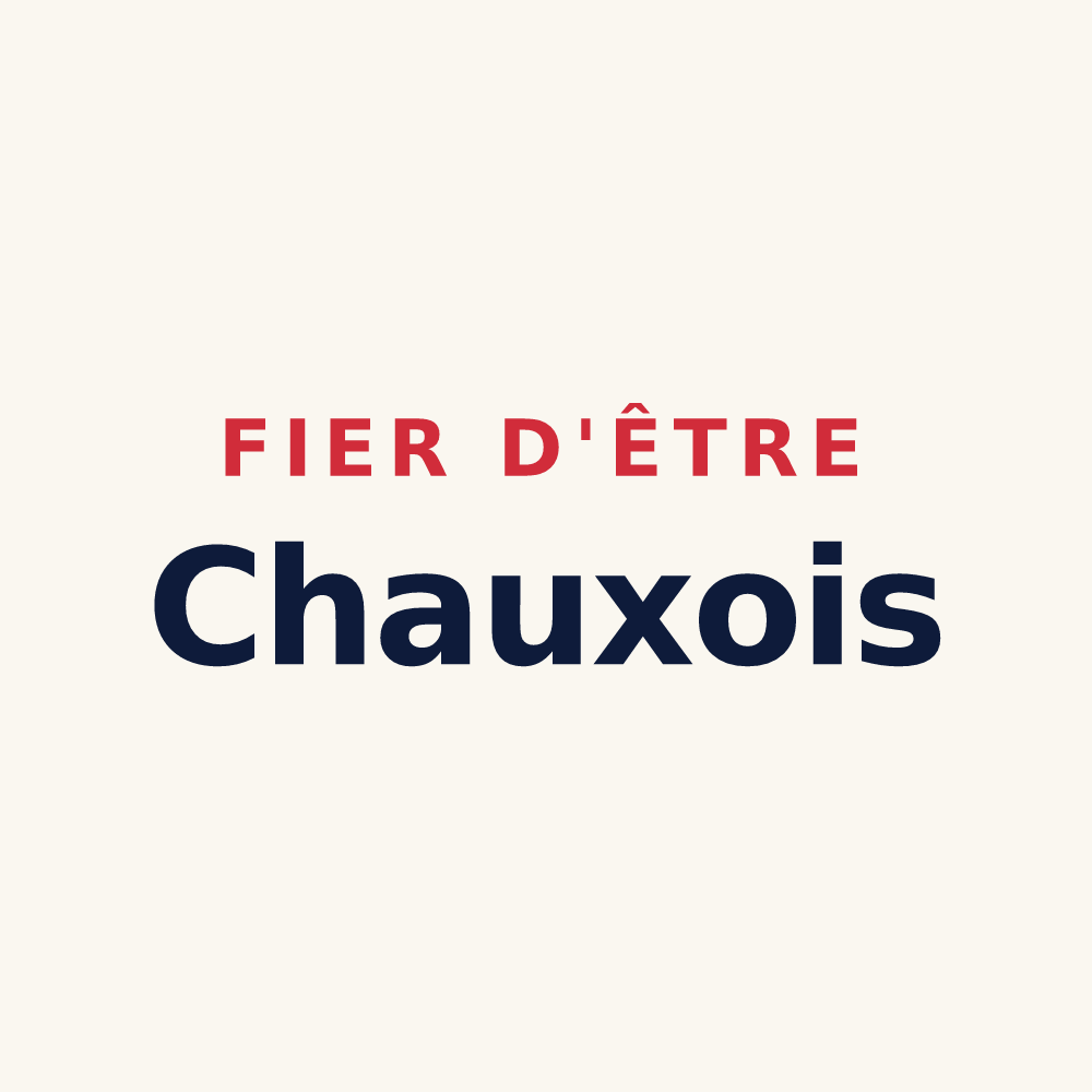 Tasse « Fier d'être Chauxois » — design pour Chaux