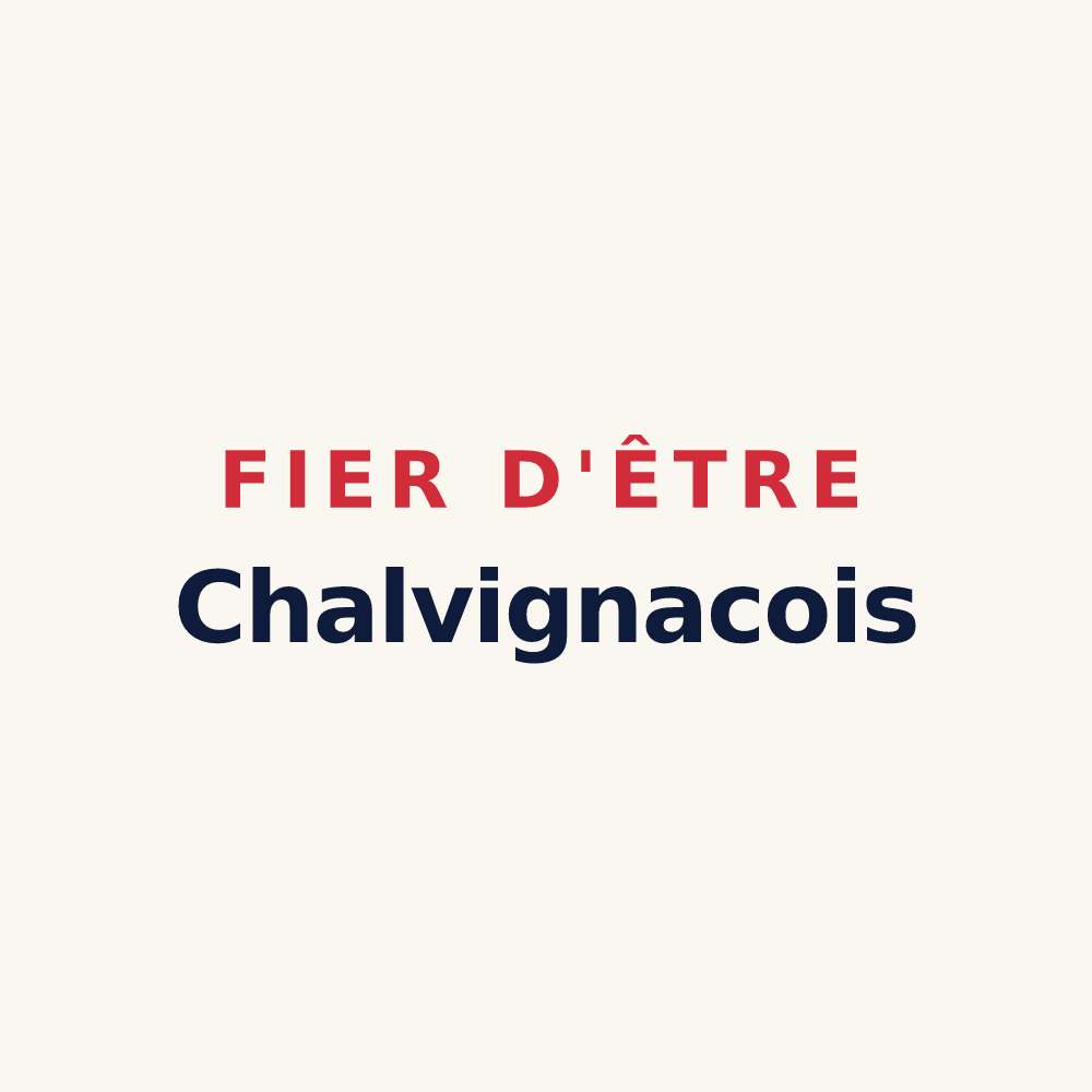 Tasse « Fier d'être Chalvignacois » — design pour Chavagnac