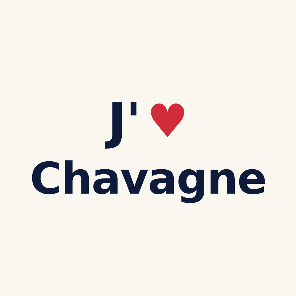 Tasse personnalisée Chavagne — design J'aime Chavagne