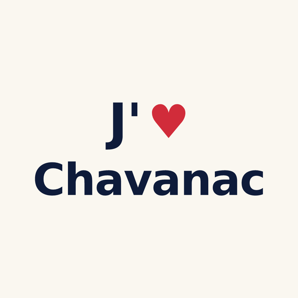 Tasse personnalisée Chavanac — design J'aime Chavanac
