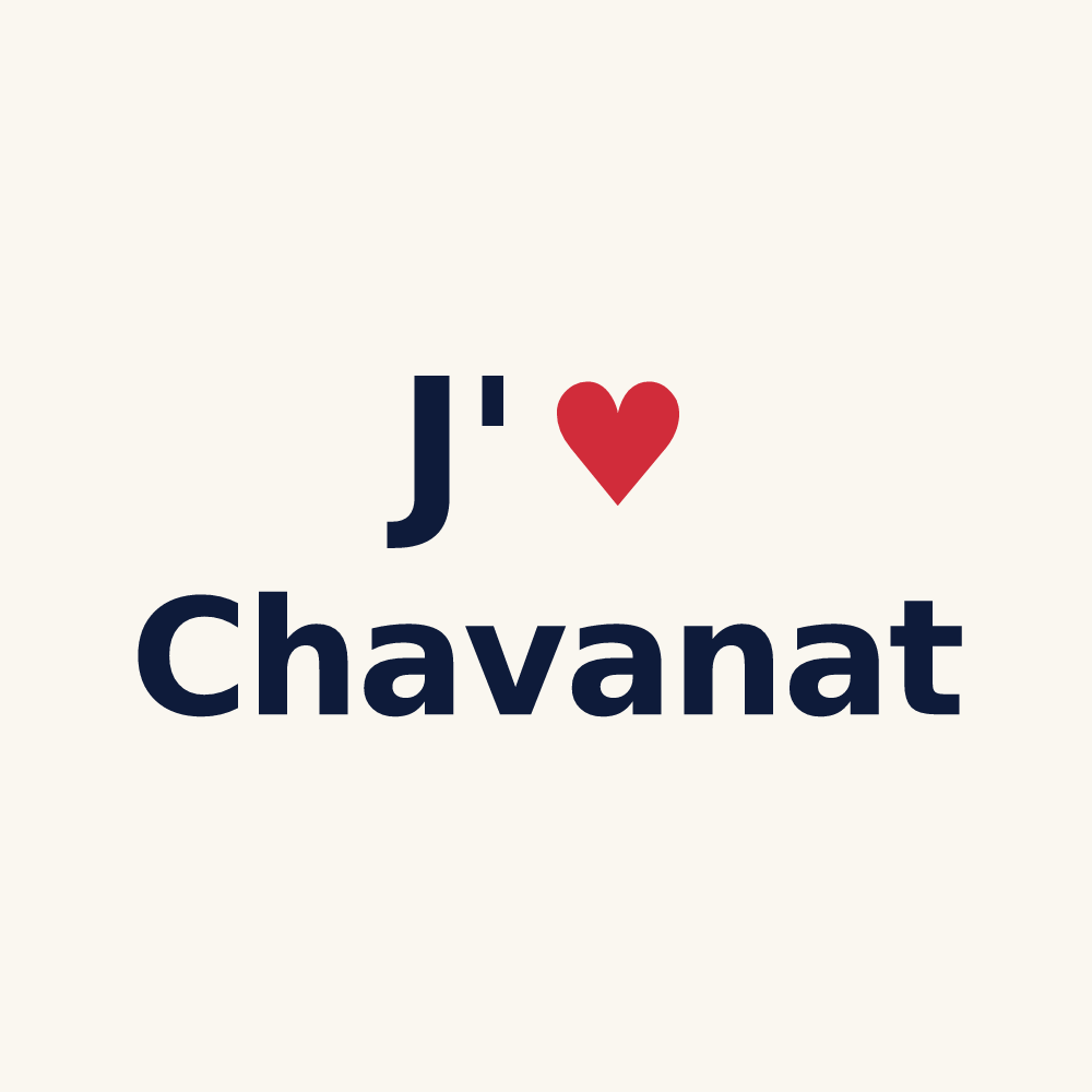 Tasse personnalisée Chavanat — design J'aime Chavanat