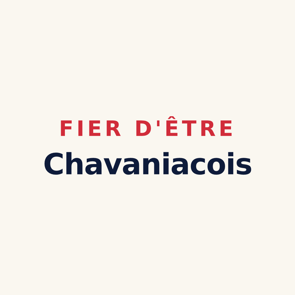 Tasse « Fier d'être Chavaniacois » — design pour Chavaniac-Lafayette