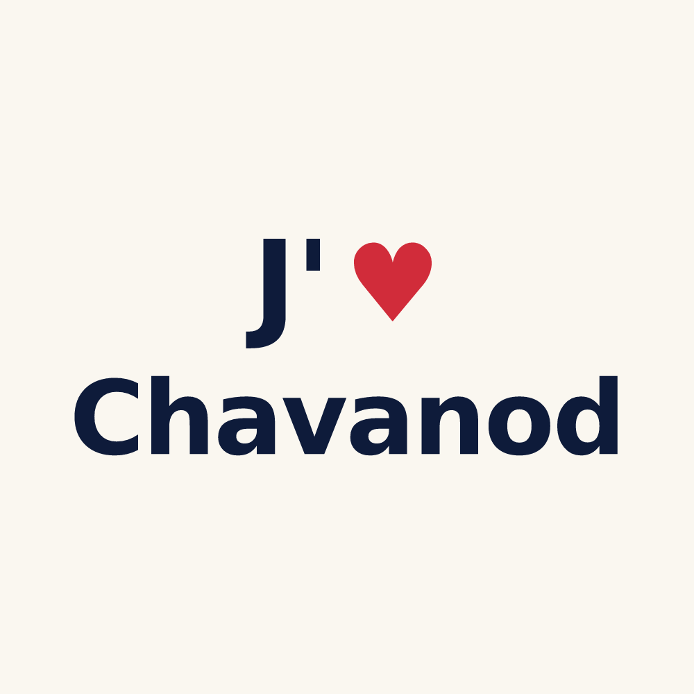 Tasse personnalisée Chavanod — design J'aime Chavanod
