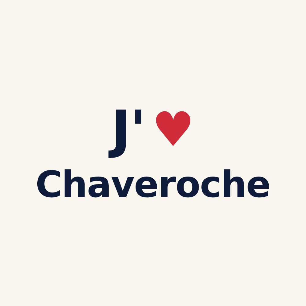 Tasse personnalisée Chaveroche — design J'aime Chaveroche