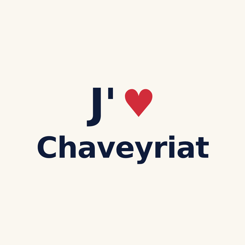 Tasse personnalisée Chaveyriat — design J'aime Chaveyriat