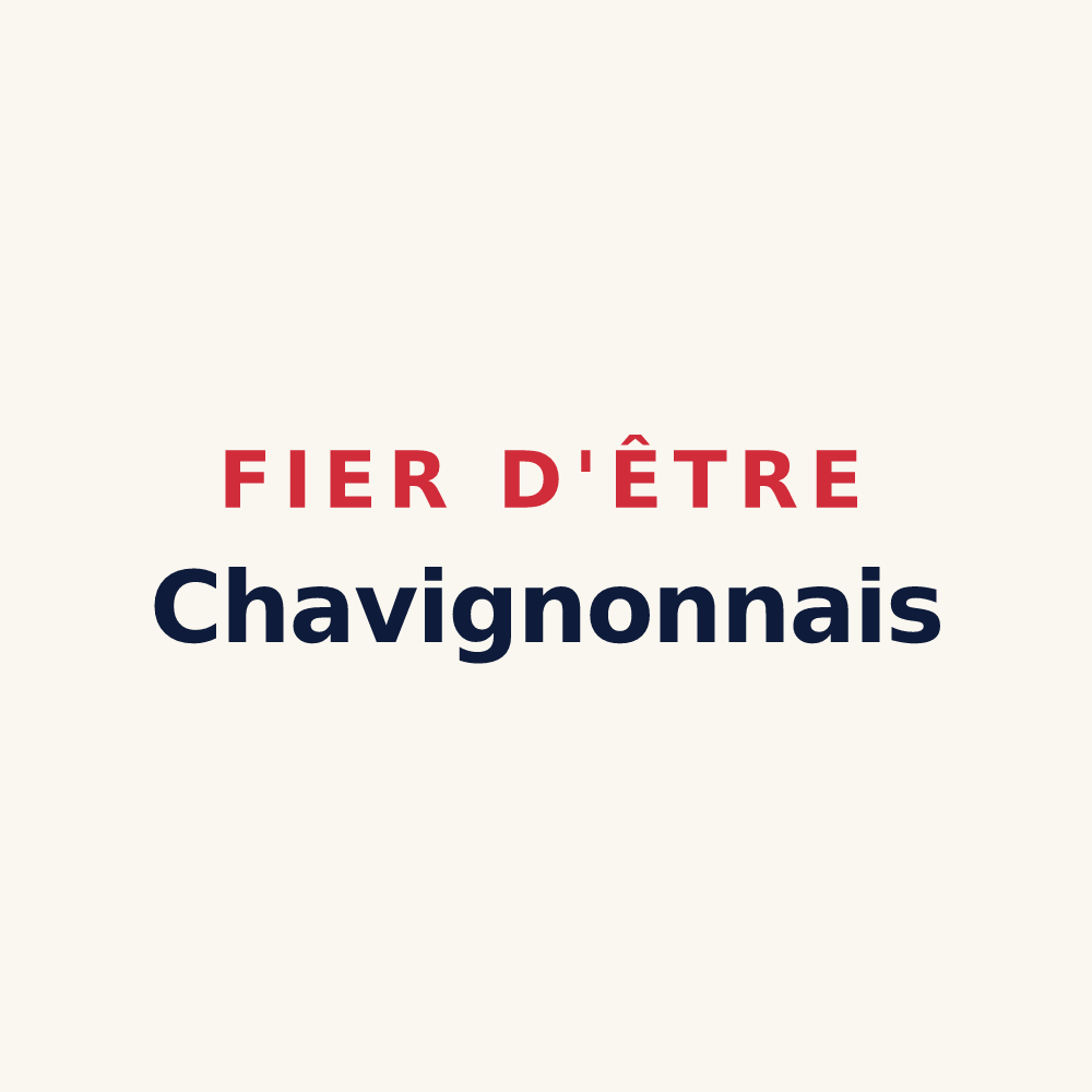 Tasse « Fier d'être Chavignonnais » — design pour Chavignon