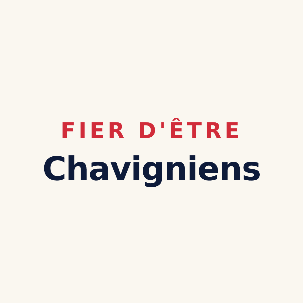 Tasse « Fier d'être Chavigniens » — design pour Chavigny
