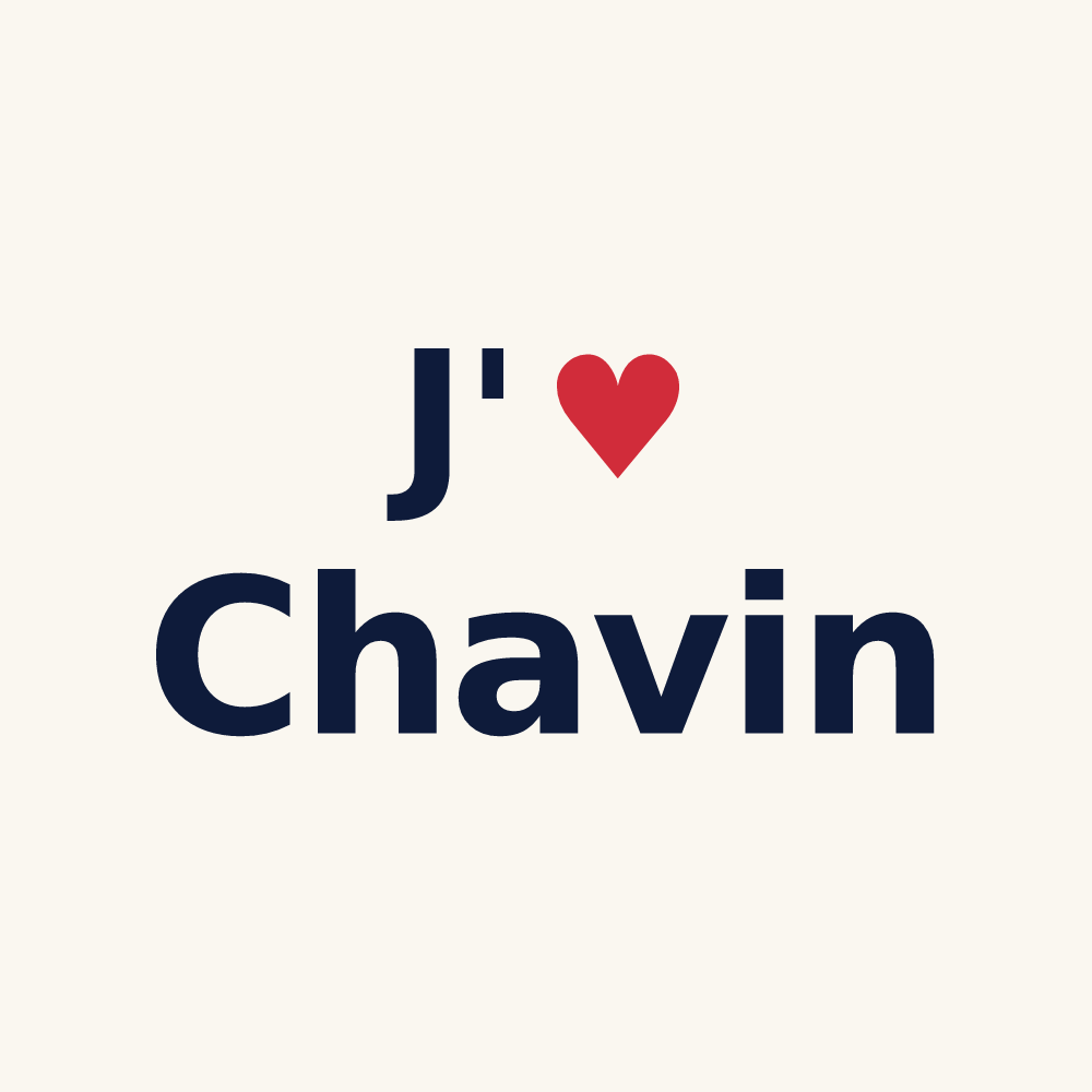 Tasse personnalisée Chavin — design J'aime Chavin