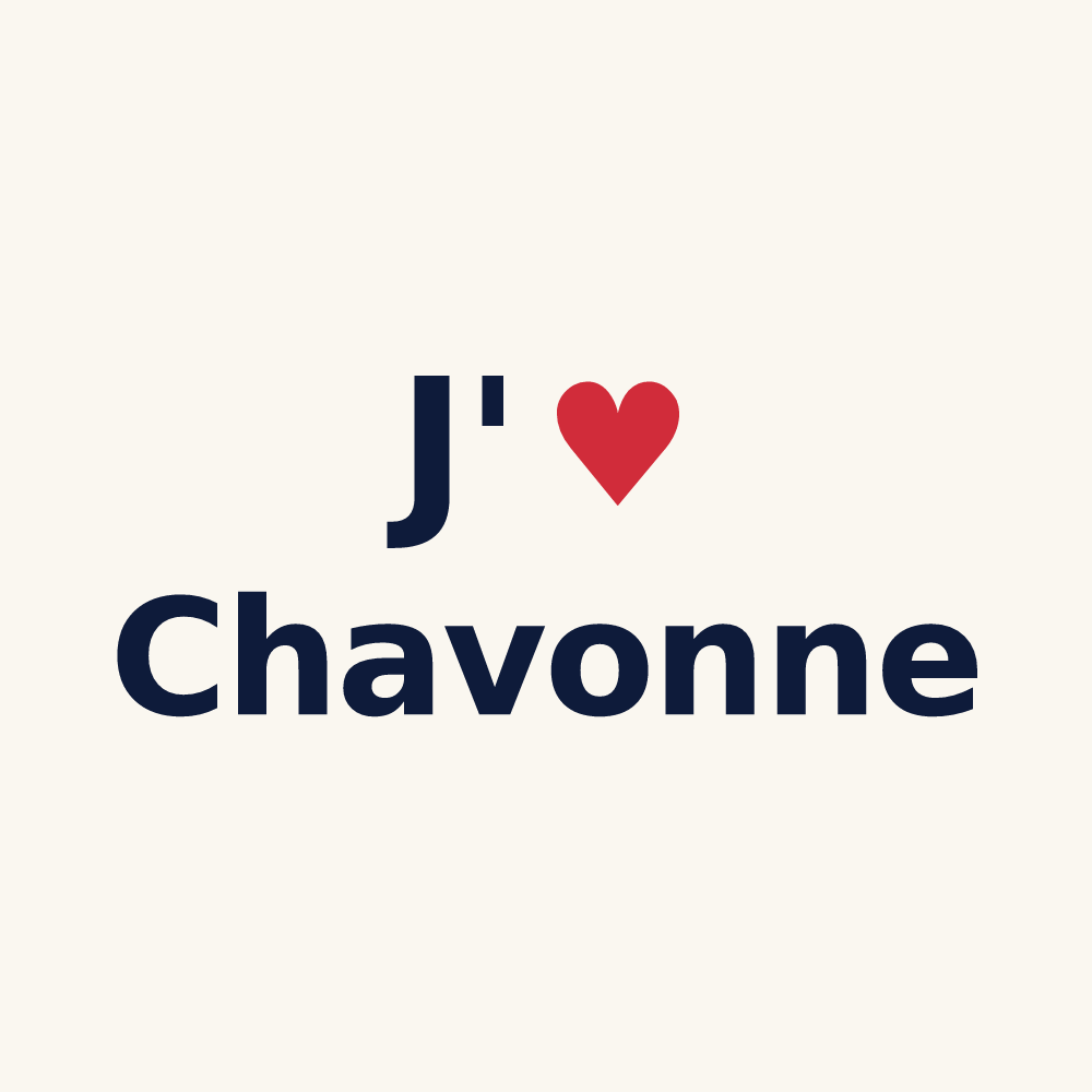 Tasse personnalisée Chavonne — design J'aime Chavonne