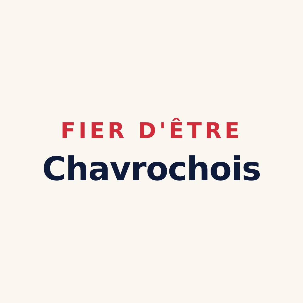 Tasse « Fier d'être Chavrochois » — design pour Chavroches