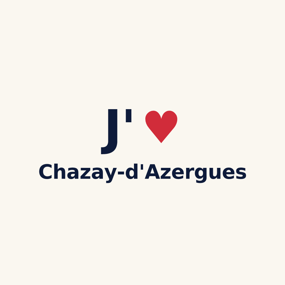 Tasse personnalisée Chazay-d'Azergues — design J'aime Chazay-d'Azergues