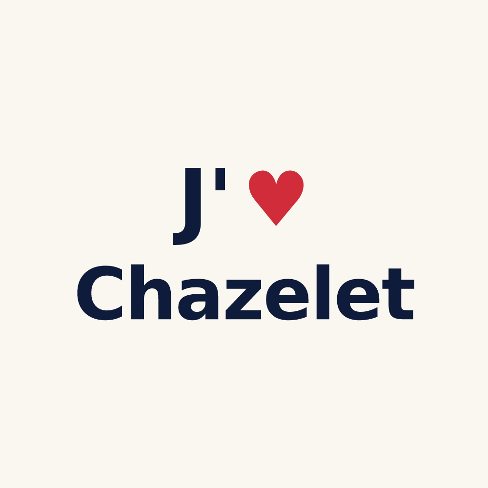 Tasse personnalisée Chazelet — design J'aime Chazelet