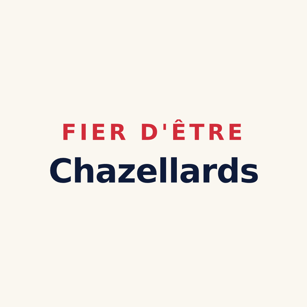 Tasse « Fier d'être Chazellards » — design pour Chazelles-sur-Lavieu