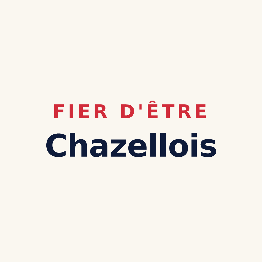 Tasse « Fier d'être Chazellois » — design pour Chazelles