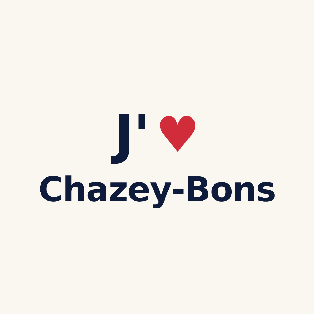 Tasse personnalisée Chazey-Bons — design J'aime Chazey-Bons