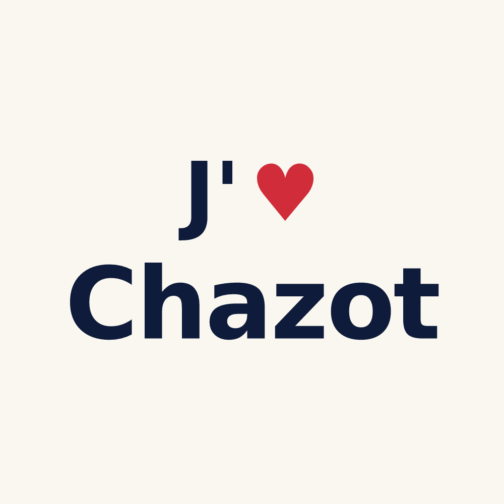 Tasse personnalisée Chazot — design J'aime Chazot
