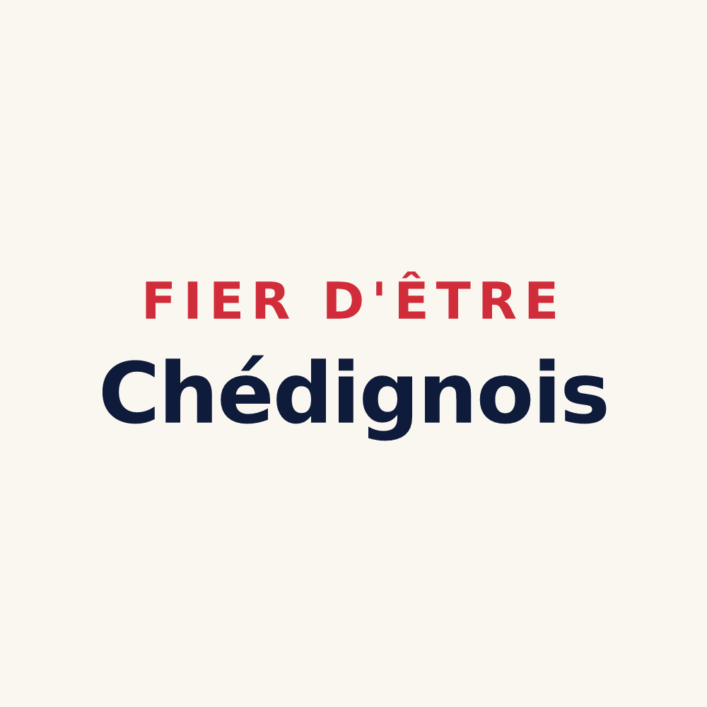Tasse « Fier d'être Chédignois » — design pour Chédigny