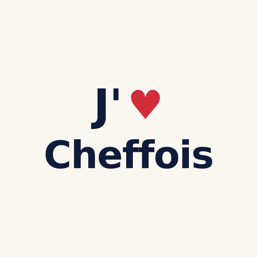 Tasse personnalisée Cheffois — design J'aime Cheffois