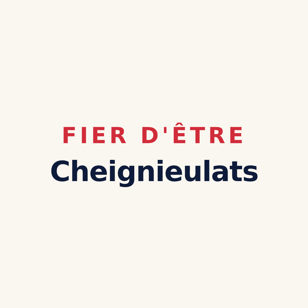 Tasse « Fier d'être Cheignieulats » — design pour Cheignieu-la-Balme