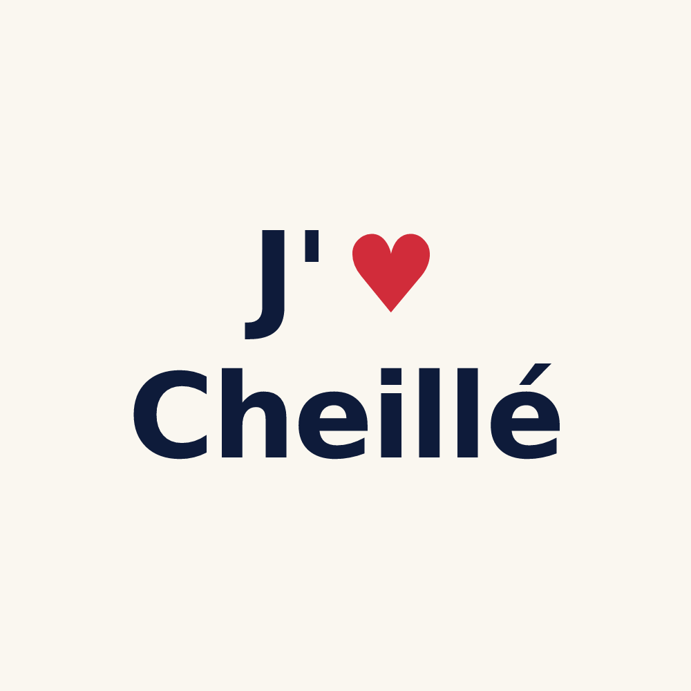 Tasse personnalisée Cheillé — design J'aime Cheillé