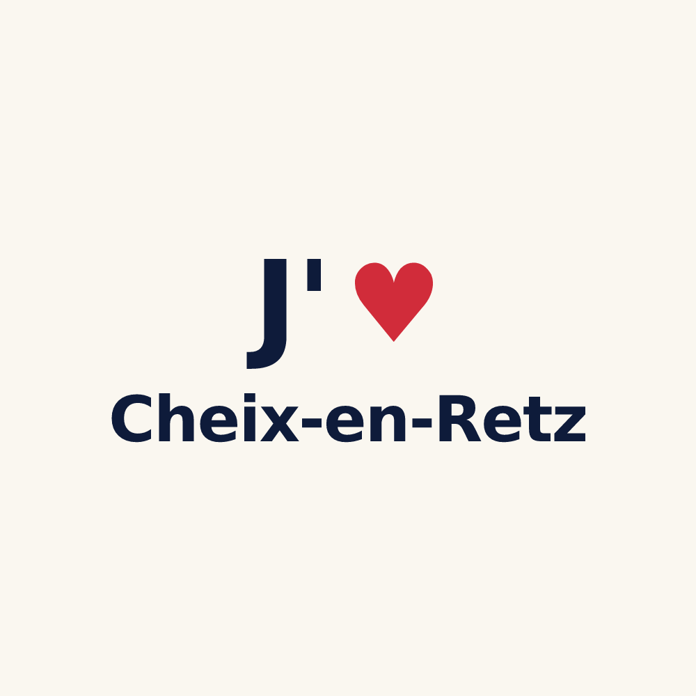 Tasse personnalisée Cheix-en-Retz — design J'aime Cheix-en-Retz