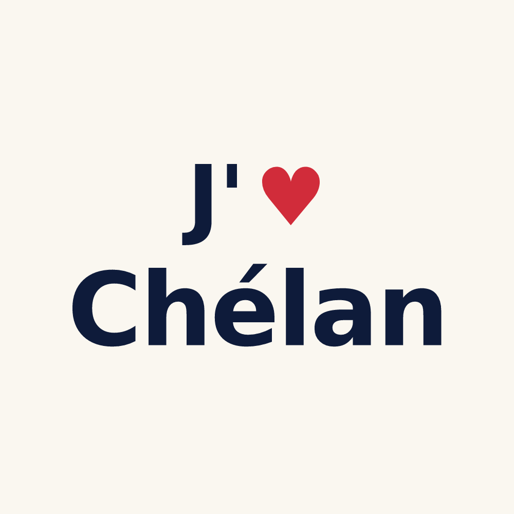 Tasse personnalisée Chélan — design J'aime Chélan