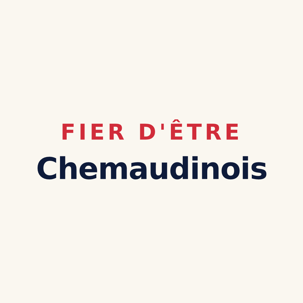 Tasse « Fier d'être Chemaudinois » — design pour Chemaudin et Vaux
