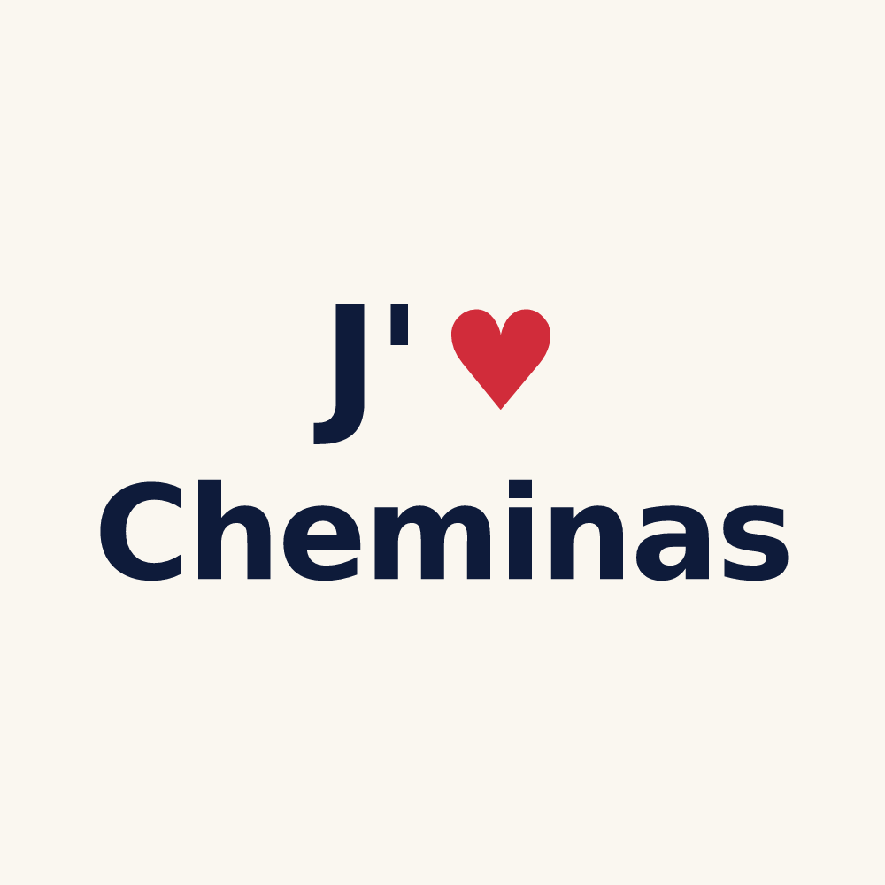 Tasse personnalisée Cheminas — design J'aime Cheminas