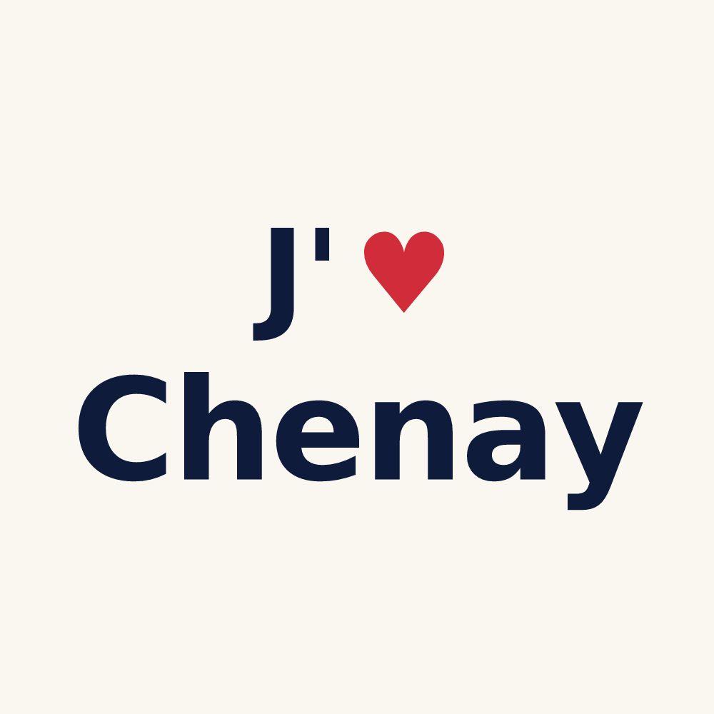 Tasse personnalisée Chenay — design J'aime Chenay