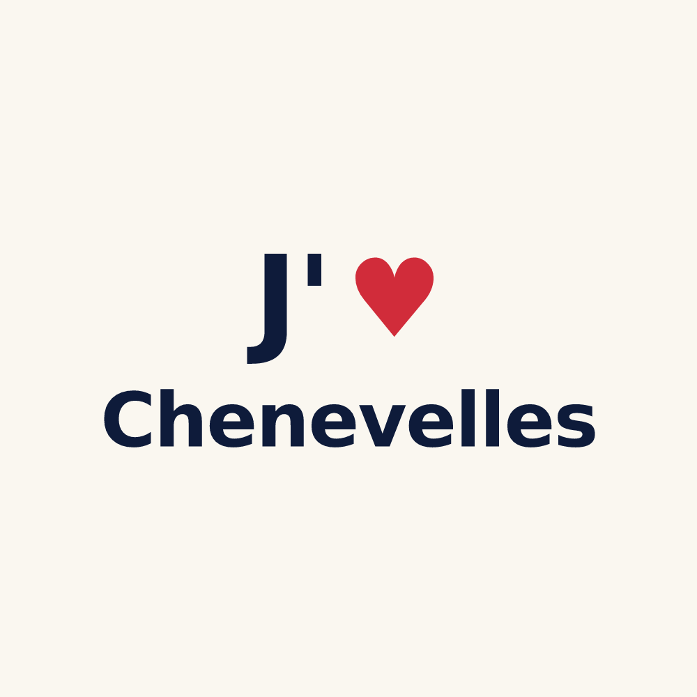 Tasse personnalisée Chenevelles — design J'aime Chenevelles
