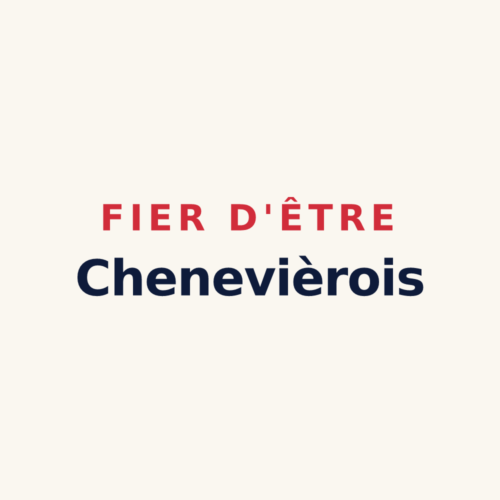 Tasse « Fier d'être Chenevièrois » — design pour Chenevières