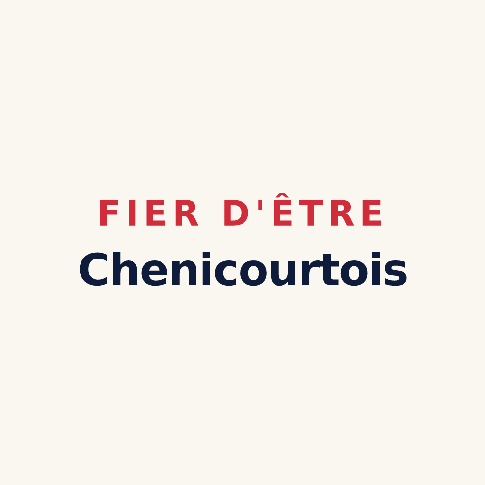 Tasse « Fier d'être Chenicourtois » — design pour Chenicourt
