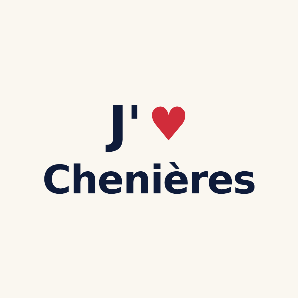Tasse personnalisée Chenières — design J'aime Chenières