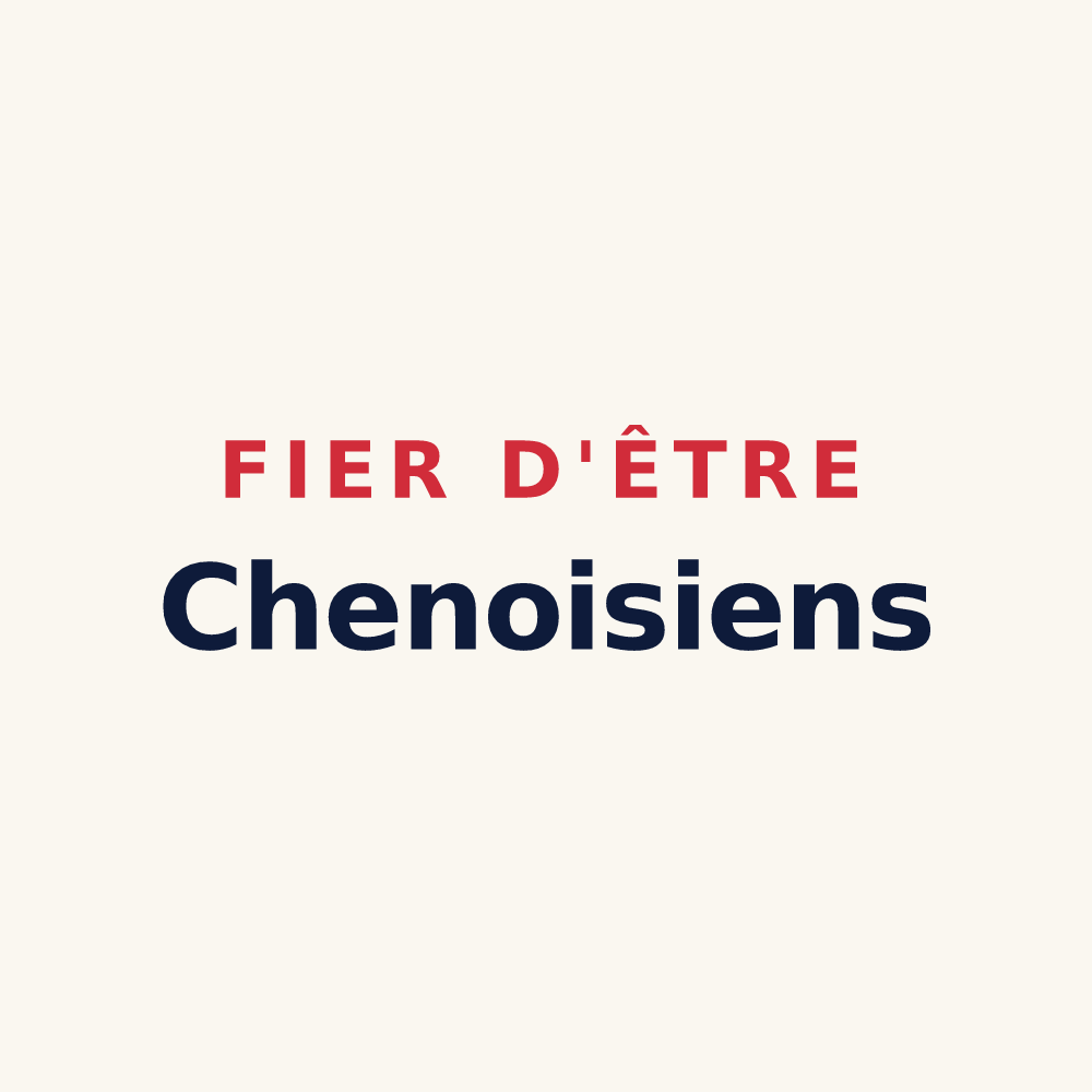Tasse « Fier d'être Chenoisiens » — design pour Chenoise-Cucharmoy